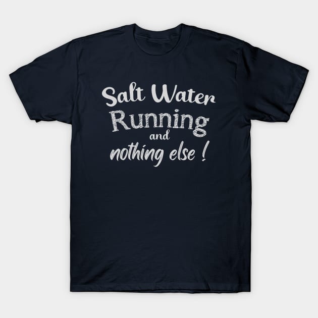 Running  beach (light lettering) T-Shirt by ArteriaMix